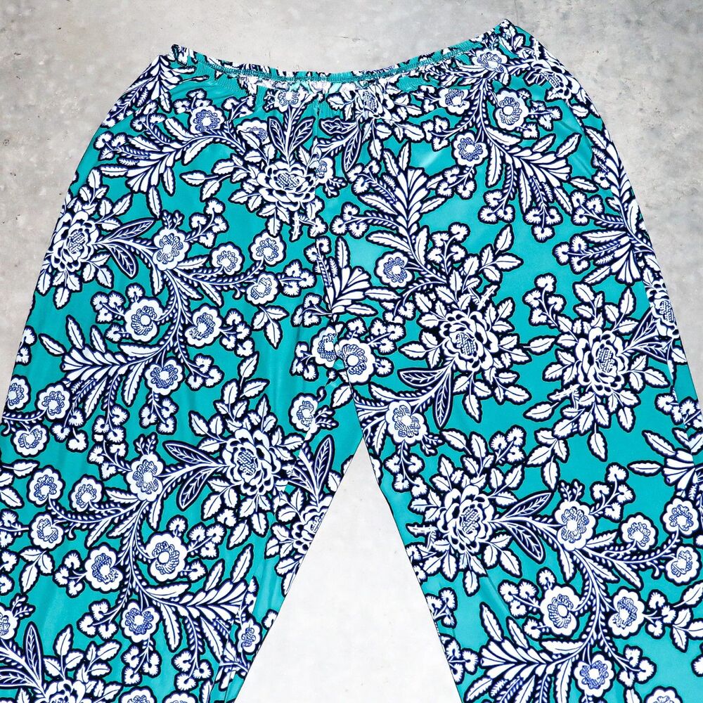 Floral Pajamas Set Two Piece‎ Loungewear Matching Set Sleepwear Size Medium - Picture 5 of 6